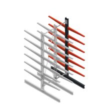 Medium Kragarmregal BR beidseitig 3000x750x1000 mm (HxBxT) 6 Ebenen Anbauregal 275/Arm