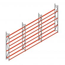 Vorteilsreihe Reifenregal Weitspann AR 3000x6230x400mm (hxbxt) 4 Ebenen