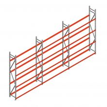 Vorteilsreihe Reifenregal Weitspann AR 3000x6230x500mm (hxbxt) 4 Ebenen
