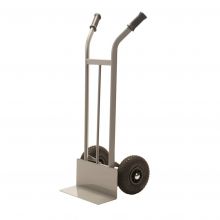 Stahl-Sackkarre 200 kg 1191 mm mit Luftreifen in Grau