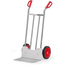 Aluminium-Sackkarre 150 kg 1150 mm mit Gummireifen, extra große Schaufel
