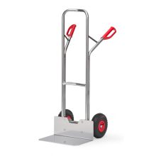 Aluminium-Sackkarre 200 kg 1300 mm mit Luftreifen, extra große Schaufel