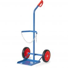 Gasflaschenwagen 100 kg für 1 Propangasflasche à 33 Liter mit Gummirädern