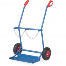 Gasflaschenwagen 100 kg für 2 Gasflaschen á 20 Liter mit Luftreifen
