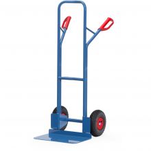 Stahl-Sackkarre 300 kg 1300 mm mit Luftreifen, extra große Schaufel