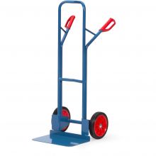 Stahl-Sackkarre 300 kg 1300 mm mit Gummireifen, extra große Schaufel