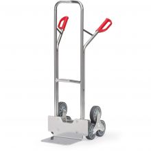 Aluminium-Treppensackkarre 200 kg 1300 mm mit 2 dreiarmigen Radsternen