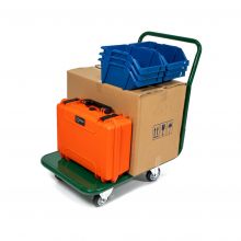 Plattformwagen PP150S 150 kg mit Schiebegriff, Plattform 670x500 mm