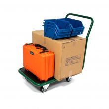 Plattformwagen antirutsch PP150P 150 kg mit Schiebegriff, Steg 670x500 mm