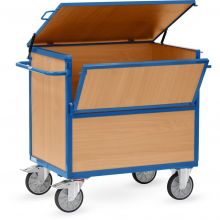 Kastenwagen 600 kg 1000x700 mit Holzwänden und Deckel