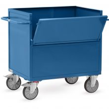 Behälterwagen 600 kg 1000x700 mit Wänden aus Stahlblech