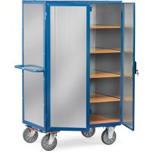 Kastenwagen 750 kg 1000x680 mit 5 Ebenen, verzinktem Stahlblech und Spanjoletverschluss
