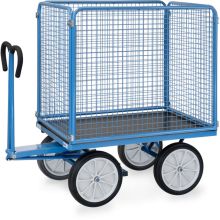 Handwagen mit Drahtgitterwänden 1200x800x1480 mm (HxBxT) 1000 kg