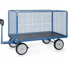 Handwagen mit Drahtgitterwänden 2000x1000x1480 mm (lxbxh) 1250 kg