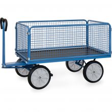 Handwagen mit Drahtgitterwänden 1600x900x1190 mm (lxbxh) 1000 kg
