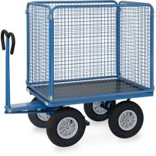 Handwagen mit Drahtgitterwänden 1200x800x1490 mm (HxBxT) 1000 kg