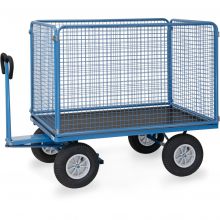 Handwagen mit Drahtgitterwänden 1600x900x1490 mm (lxbxh) 1000 kg
