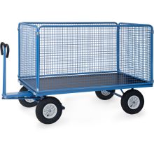 Handwagen mit Drahtgitterwänden 2000x1000x1490 mm (HxBxT) 1250 kg