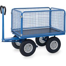 Handwagen mit Drahtgitterwänden 1200x800x1200 mm (HxBxT) 1000 kg