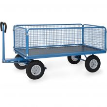 Handwagen mit Drahtgitterwänden 2000x1000x1200 mm (lxbxh) 1250 kg