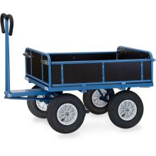 Handwagen mit Holzwänden 1200x800x1200 mm (HxBxT) 1000 kg