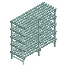 Kunststoffregal REA Euro Design 1450x1500x600 mm (HxBxT) 5 Ebenen
