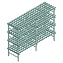 Kunststoffregal REA Euro Design 1450x1800x600 mm (HxBxT) 4 Ebenen
