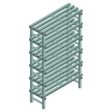 Kunststoffregal REA Euro Design 1750x1000x400 mm (HxBxT) 6 Ebenen