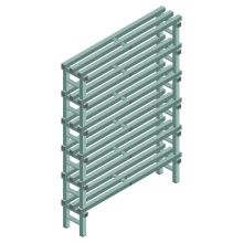 Kunststoff-Fachbodenregal REA Euro Design 1750x1200x300 mm (HxBxT) 6 Ebenen