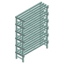 Kunststoffregal REA Euro Design 1750x1200x400 mm (HxBxT) 6 Ebenen