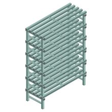 Kunststoffregal REA Euro Design 1750x1200x500 mm (HxBxT) 6 Ebenen
