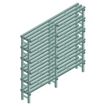Kunststoffregal REA Euro Design 1750x1800x300 mm (HxBxT) 6 Ebenen