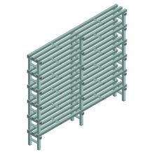 Kunststoffregal REA Euro Design 1750x2000x300 mm (HxBxT) 6 Ebenen