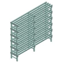 Kunststoffregal REA Euro Design 1750x2000x400 mm (HxBxT) 6 Ebenen