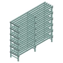 Kunststoffregal REA Euro Design 1750x2000x500 mm (HxBxT) 6 Ebenen