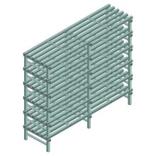 Kunststoffregal REA Euro Design 1750x2000x600 mm (HxBxT) 6 Ebenen