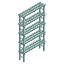Kunststoff-Fachbodenregal REA Euro Design 1850x1000x300 mm (HxBxT) 5 Ebenen