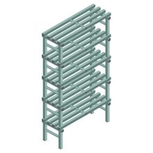 Kunststoffregal REA Euro Design 1850x1000x400 mm (HxBxT) 5 Ebenen