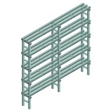 Kunststoffregal REA Euro Design 1850x2000x300 mm (HxBxT) 5 Ebenen