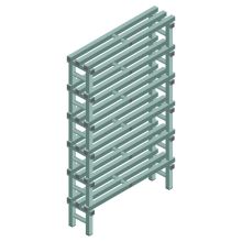 Kunststoffregal REA Euro Design 2000x1000x300 mm (HxBxT) 6 Ebenen