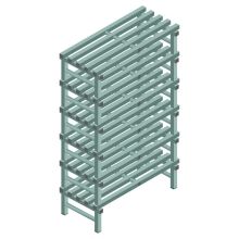 Kunststoffregal REA Euro Design 2000x1000x500 mm (HxBxT) 6 Ebenen