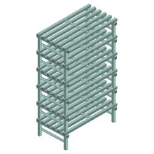 Kunststoffregal REA Euro Design 2000x1000x600 mm (HxBxT) 6 Ebenen