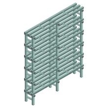Kunststoffregal REA Euro Design 2000x1500x300 mm (HxBxT) 6 Ebenen