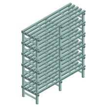 Kunststoffregal REA Euro Design 2000x1500x500 mm (HxBxT) 6 Ebenen