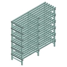 Kunststoffregal REA Euro Design 2000x1800x600 mm (HxBxT) 6 Ebenen