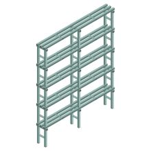 Kunststoffregal REA Euro Design 2050x1500x300 mm (HxBxT) 5 Ebenen