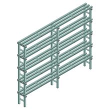 Kunststoffregal REA Euro Design 2050x1800x300 mm (HxBxT) 5 Ebenen