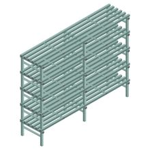 Kunststoff Regal REA Euro Design 2050x1800x600 mm (HxBxT) 5 Ebenen