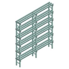Kunststoffregal REA Euro Design 2250x2000x300 mm (HxBxT) 6 Ebenen