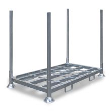 Stapelgestell, Stapelrack doppelt inklusive vier Rungen von 1500 mm 2025x1180x1330 mm (HxBxT) thermisch verzinkt